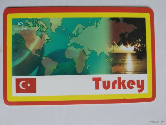Телефонная карта. Турция.