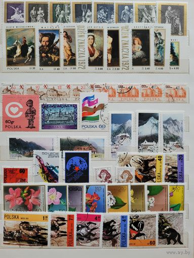 С 1 руб. Польша. Годовой набор марок за 1972 год