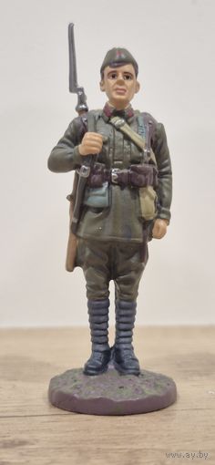 Рядовой стрелковых частей РККА в летнем походном обмундировании, 1941г. Солдаты Великой Отечественной Войны