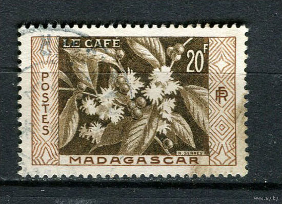 Французские колонии - Мадагаскар - 1956 - Флора и фауна - [Mi. 435] - полная серия - 1 марка. Гашеная.  (Лот 77Fw)-T25P35
