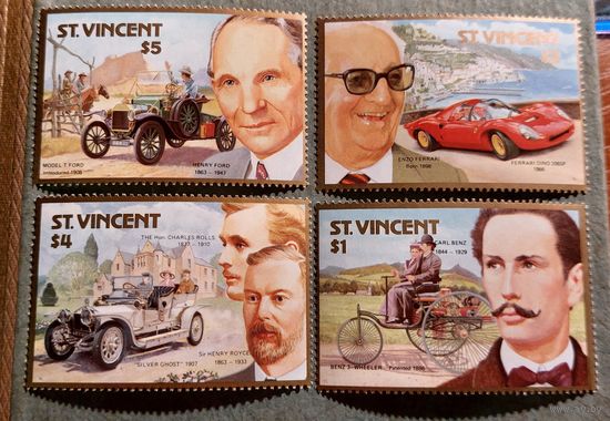 Сент-Винсент 1987 100-летие автомобиля