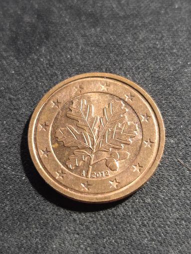 Германия 2 евроцента 2012 A