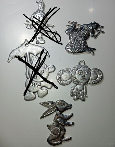 Ёлочные игрушки 1950 х годов . Цена за все