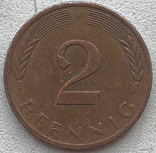 Германия 2 пфеннига 1979 г. F