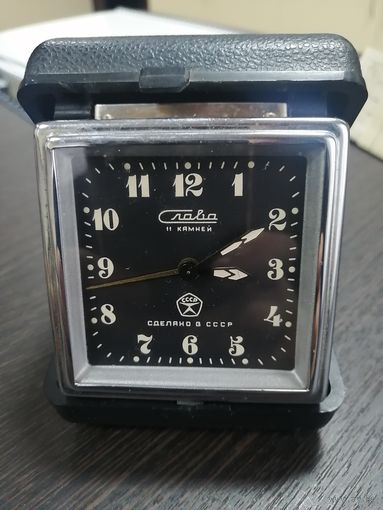 Часы-будильник СЛАВА. 1986г. Рабочие, после проведения профилактики.