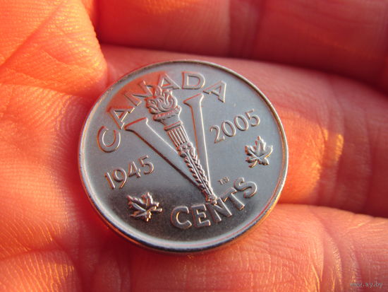 5 центов, 2005, 60 лет Победы. Канада.