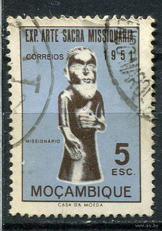 Португальские колонии - Мозамбик - 1953 - Искусство. Скульптура 5Е - [Mi.416] - 1 марка. Гашеная.  (LOT Fg29)-T10P5