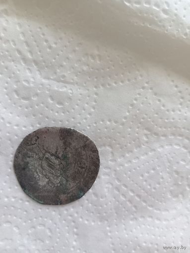 Пражский грош с надчеканом