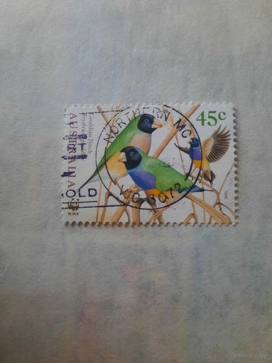 Австралия 1998. Фауна. Птицы. Gouldian Finch