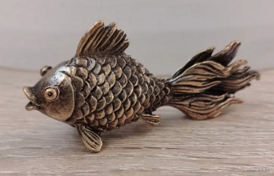 Статуэтка Золотая рыбка Бронза