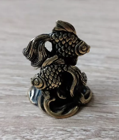 Статуэтка Золотые рыбки Бронза