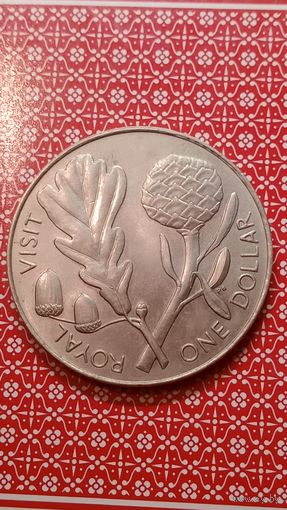 Новая Зеландия 1 доллар 1981 королевский визит