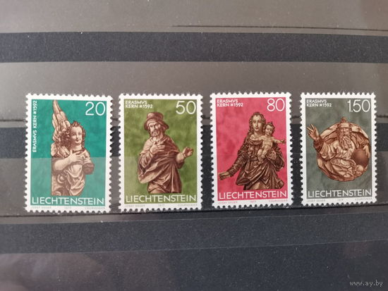 Лихтенштейн 1977г. Рождество 1977 года - Скульптуры [Mi 688-691]** полная серия