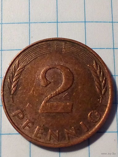 2 пфеннига Германия 1992 F