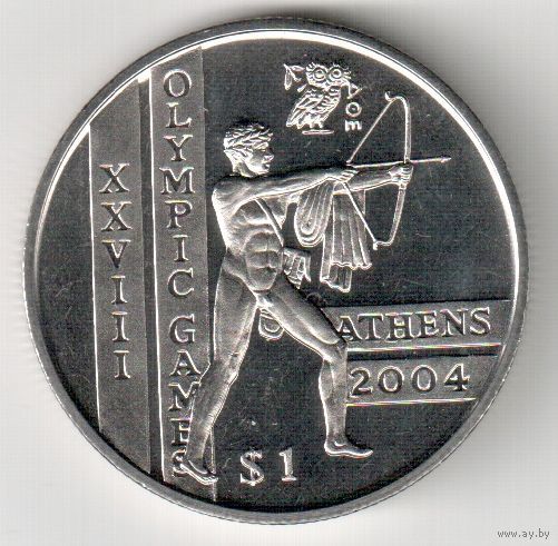 Сьерра-Леоне 1 доллар 2003 год "XXVIII летние Олимпийские Игры, Афины 2004 - Стрельба из лука"