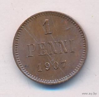 1 пенни 1907 год _состояние XF