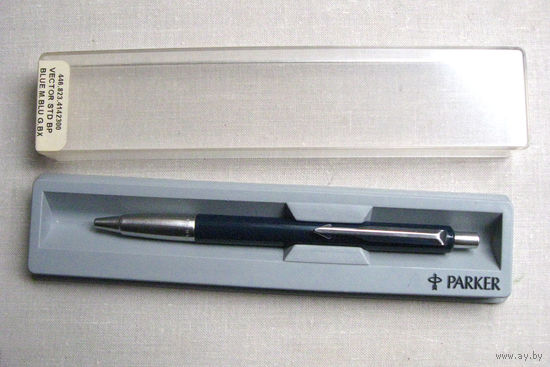 КН 01 Ручка Parker Vector Made in UK Паркер Производство Великобритания Оригинал Винтаж Середина 1990-х Отличное состояние Без стержня В комплекте оригинальный футляр
