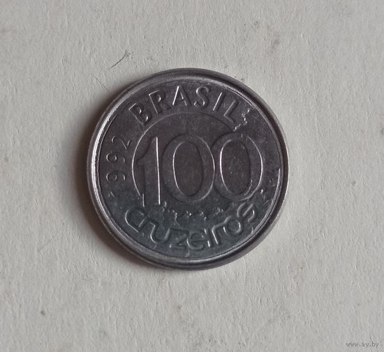 Бразилия 100 крузейрос 1992 год морская корова