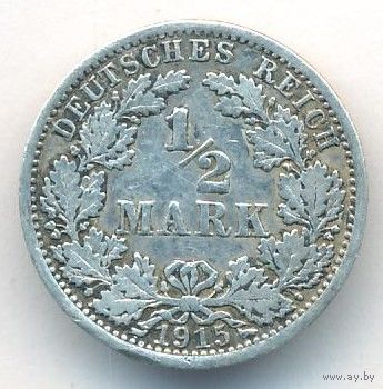 1/2 марки 1915 год A _состояние VF+
