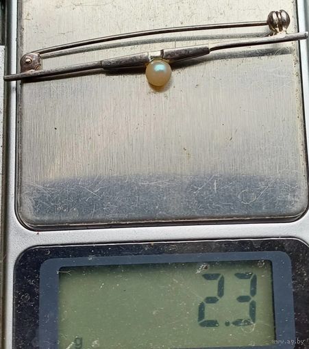 Брошь серебро 835