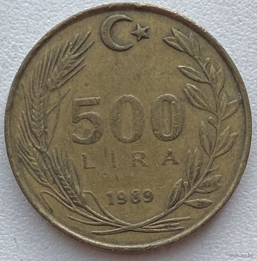 Турция 500 лир 1989 г.