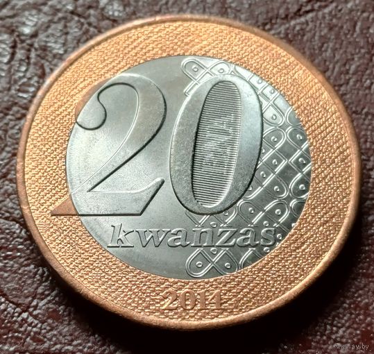 Ангола 20 кванз, 2014    ( 2-8-7 )