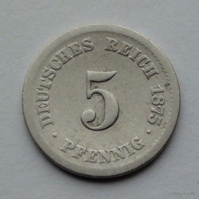 Германия 5 пфеннигов, 1875 F