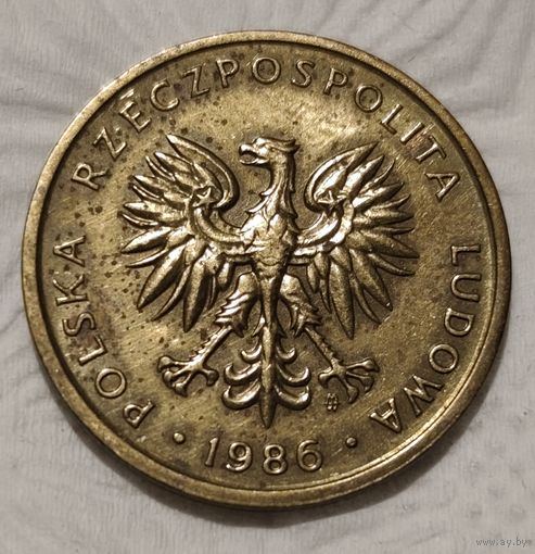 Польша 5 злотых, 1986 (14-5-9)