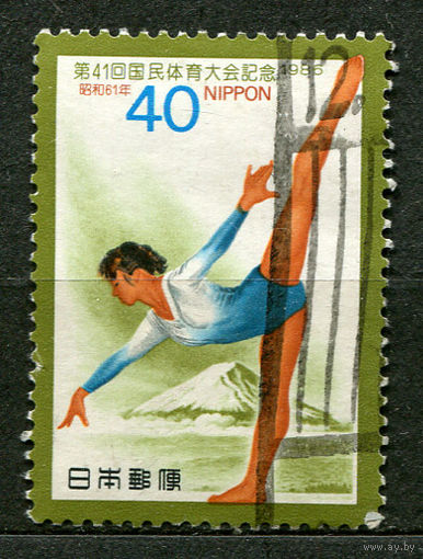 Спорт. Художественная гимнастика. Япония. 1986. Полная серия 1 марка