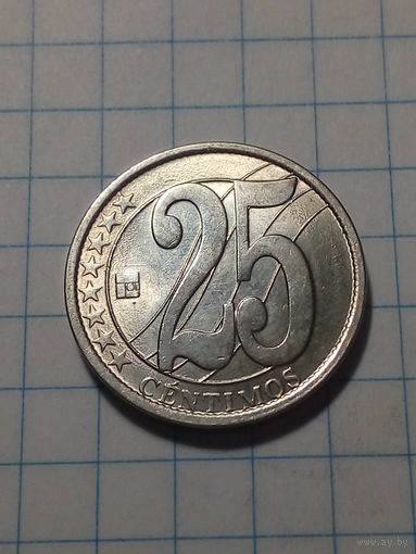 25 ентимо Венесуэла 2007 год