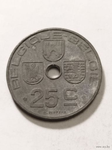 Бельгия 25 сентим 1946