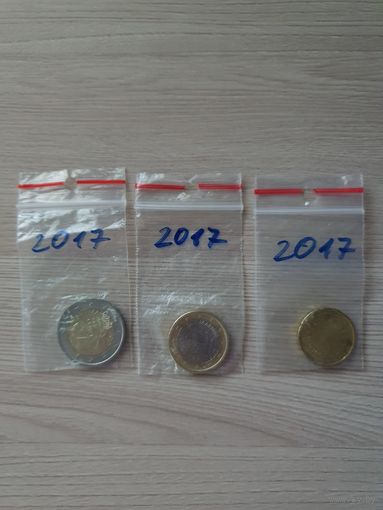 2 и 1 евро и 20 центов Сан Марино 2017 UNC