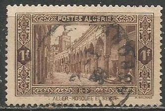 Алжир(французский). Мечеть Эль-Кабир. 1936г. Mi#119(жёлтая бумага).