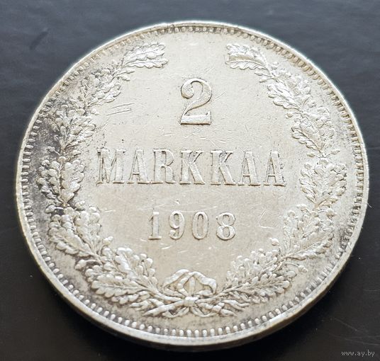 2 марки 1908  для Финляндии ( Николай Второй).UNC , тираж 124 935 шт.