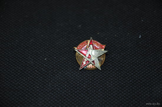 В редком исполнении-тяж.метале оригинальный знак.Полнейший оригинал.