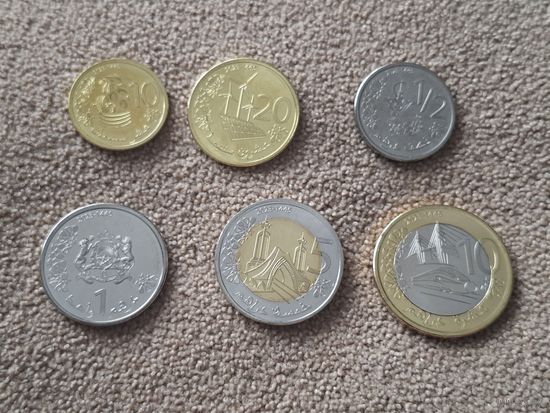 Марокко НАБОР 6 монет 2023 UNC