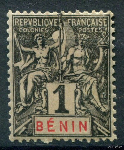 Французские колонии - Бенин - 1894г. - аллегория, 1 с - 1 марка - MH [Mi 30]. #4-W1-121-A-1