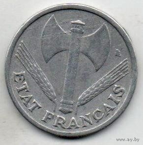 ФРАНЦУЗСКОЕ ГОСУДАРСТВО. 1 ФРАНК 1943
