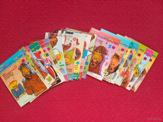 Карточки Alf. Сумасбродные советы. Dunkin. 20 карточек. Цена за лот!