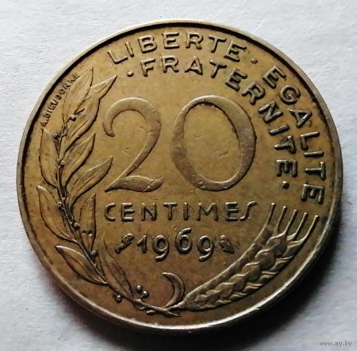 20 сантимов 1969 Франция