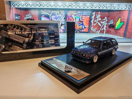 Коллекционная модель 1/64 Mortal BMW E34 Alpina B10 HEC 2025 Limited