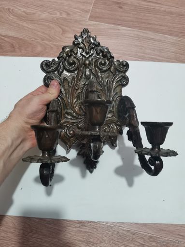 Подсвечник советский настенный