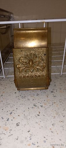 Пепельница со старинного паровоза бронза с рубля!