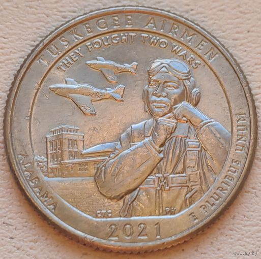 США 25 центов (квотер) 2021 D Alabama