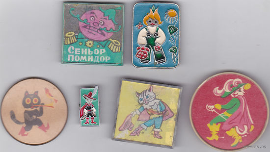 Чиполлино и Кот в сапогах.