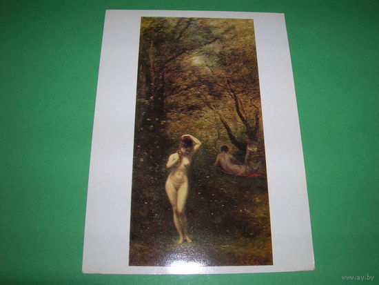 Живопись Коро Купание Дианы чистая