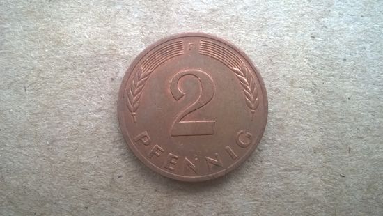 ФРГ 2 пфеннига, 1980"F". (D-89)