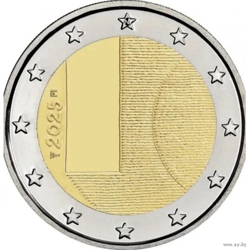 Финляндия 2 евро 2025 Дипломатия и внешняя политика  UNC из ролла