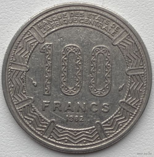Центральная Африка 100 франков 1982 г.