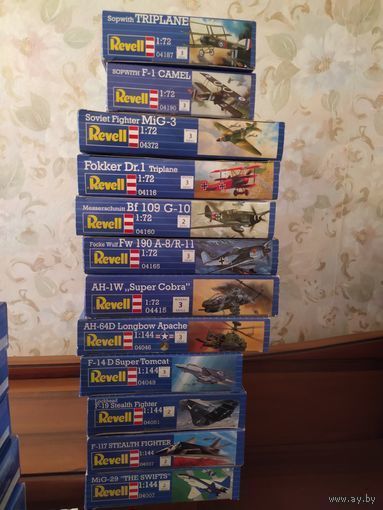 Сборные модели  Ревел одним лотом(продается лотом-14 единиц)